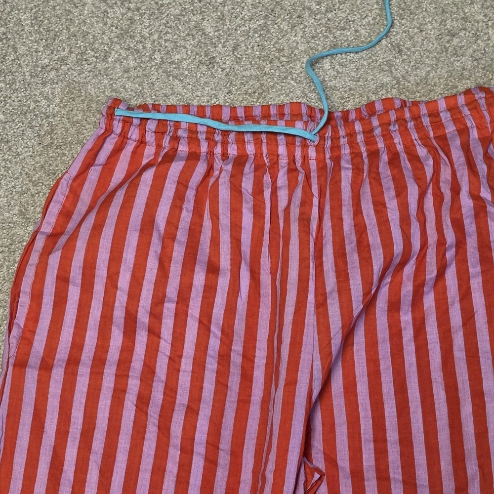 INK + ALLOY Bonnie Pajama Set Sz XL Lavender & Poppy Striped Long Sleeve Pants - Picture 8 of 12